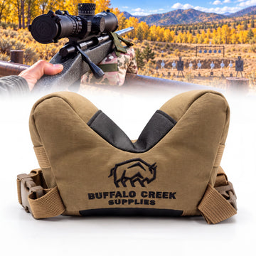 Buffalo Creek Supplies Vantage Shooting Bag - Pre-Filled PRS Rifle Rest for Barricade, Bench & Positional Shooting